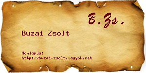 Buzai Zsolt névjegykártya